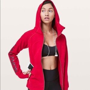 NWT Exclusive Lululemon 20Y Scuba Hoodie in RED